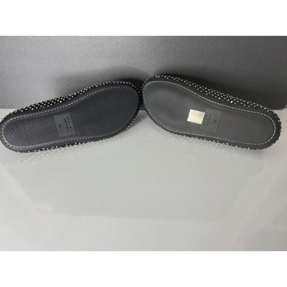 NEW MARNI Fussbett Sabot Black Leather Rhinestone Mules Size 36 US 6 - Picture 7 of 7